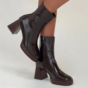 Princess Polly Kyleigh Boots Brown